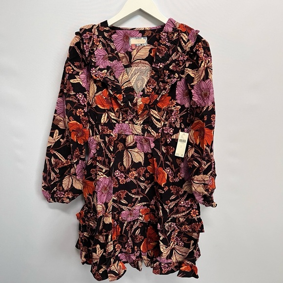 NWT Anthropologie Pilcro Tiered Floral Corduroy Dress S - Picture 12 of 16